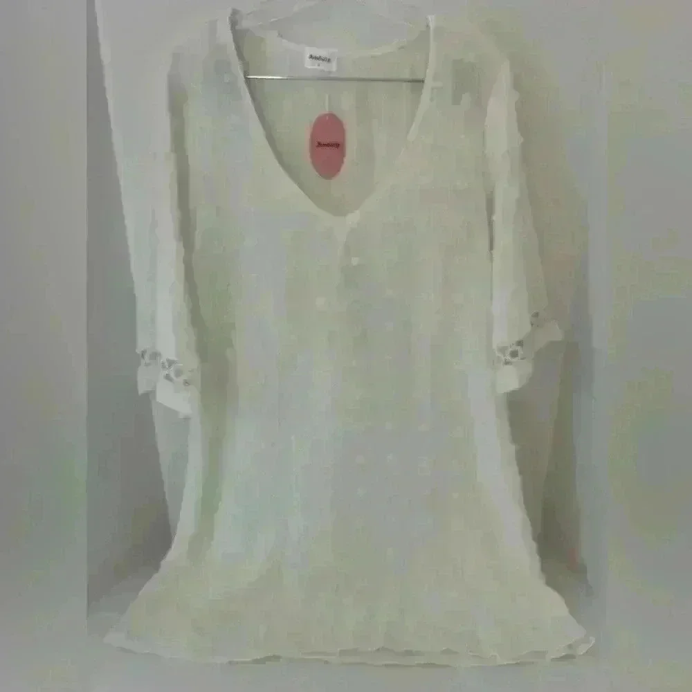 ANDEIP- Beach‎ Coverup- Size Small- off-white